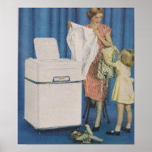 Waschmaschine-Plakat
