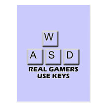 WASD - Wirkliche Gamers-Gebrauchs-Schlüssel Postkarte