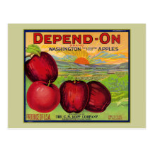 Washington-Äpfel Postkarten