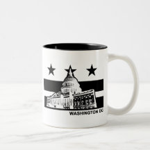 Washington DC-Flagge Tee Tassen