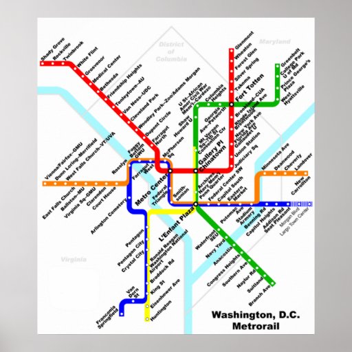 Washington-DC-Metro Druck Posterdrucke