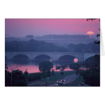 Washington DC-Sonnenaufgang Karte