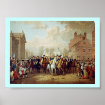 Washington-Fahrten durch Stadt Plakat