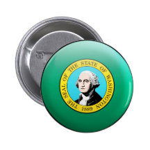 Washington-Flagge Buttons