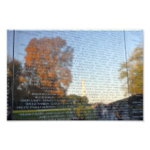 Washington-Monument, das über Vietnam-Denkmal nach Foto Drucke