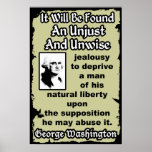 Washington: Ungerecht u. unklug Plakatdruck