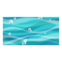 Wasser-Blasen Photokartenvorlagen