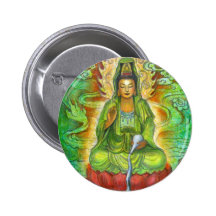 "Wasser-Drache" Kuan Yin Buton Anstecknadelbuttons