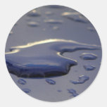 Wasser Dropplets Runde Aufkleber