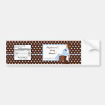 Wasser-Flaschen-Aufkleber-blaue Mod-Mamma-Polka-Pu Autosticker