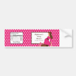 Wasser-Flaschen-Aufkleber-Rosa-Mod-Mamma-Polka-Pun Auto Sticker