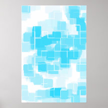 "Wasser-" geometrische Kunst Posterdrucke