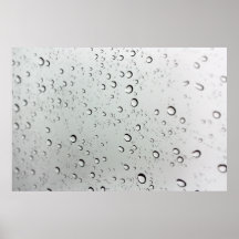 Wasser-Tropfen auf Glas Plakate