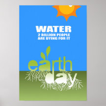 WASSER - ZWEI MILLIARDE LEUTE STERBEN FÜR ES PLAKATE