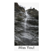 Wasserfall-Fräulein You Photogrußkarten
