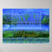 Wasserfall-Paradies Posterdrucke