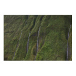 Wasserfallna pali Küste Kauai Hawaii poster