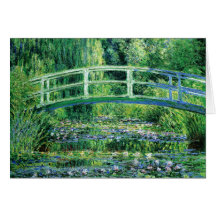 Wasserlilien und japanische Brücke, Karte Claudes 