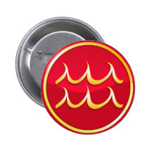 Wassermann - Tierkreis-Zeichen Anstecknadelbutton