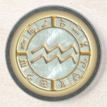 Wassermann-Tierkreis-Zeichen-Sandstein-Untersetzer untersetzer