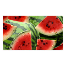 Wassermelone-Visitenkarte-unzerstörbares Papier