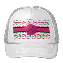 Wassermelonemonogramm Netz Caps