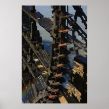 Wasserräder von Hama Syrien - Plakat