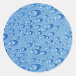Wassertropfen Runder Sticker