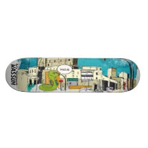 Wassum Gewohnheits-Plattform Personalisiertes Skateboarddeck