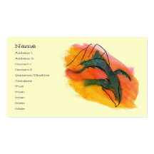 WATERCOLOR-DRACHE-Visitenkarte