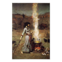Waterhouse der magische Kreis-Druck Fotodrucke