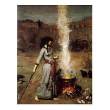 Waterhouse die magische Kreis-Postkarte