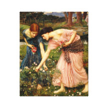 Waterhouse-Versammlungs-YE-Rosenknospe-Leinwand-Dr Gespannter Galeriedruck