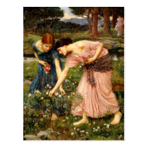 Waterhouse-Versammlungs-YE-Rosenknospe-Postkarte