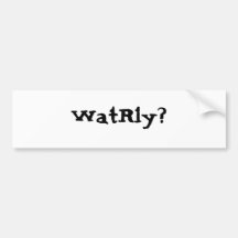 WatRly? Auto Aufkleber