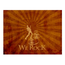 We Rock Tarjeta Postal