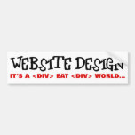 Website-Entwurf ist essen oder ist gegessene Indus Auto Sticker