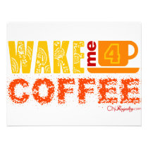 Wecken Sie mich für Kaffee einladungen