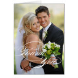 WEDDING DANKEN IHNEN FOTO GEFALTETES WEISSES SKRIP