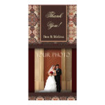 Wedding danken Ihnen Foto-Schablonen-Karte Foto Karten Vorlage