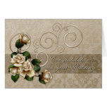 Wedding Elfenbein-Rosen Karte