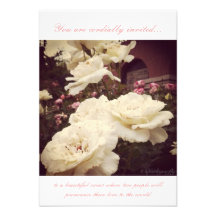 Wedding - formales Blumen Individuelle Ankündigungskarte