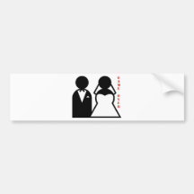 wedding Gleichgestelltspiel vorbei Auto Aufkleber