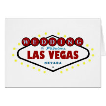 WEDDING in fabelhafter Las Vegas-Karte
