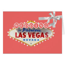 WEDDING in fabelhafter Las Vegas-Karte