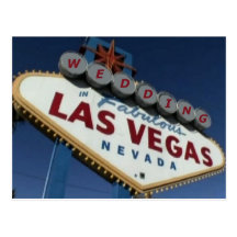 WEDDING IN fabelhafter Las Vegas-Postkarte