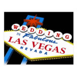 WEDDING in fabelhafter Las Vegas-Postkarte