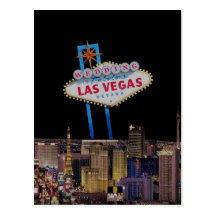 WEDDING in fabelhafter Las Vegas-Postkarte
