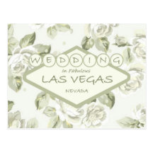 Wedding in Las Vegas-Postkarte