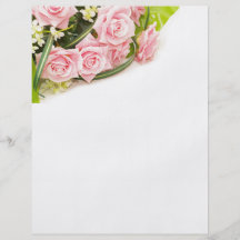 wedding rosa Rosenpapier Flyer